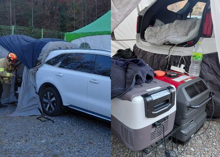 ‘차박텐트’ 연결 차량서 2명 숨진 채 발견... 일산화탄소 중독 추정