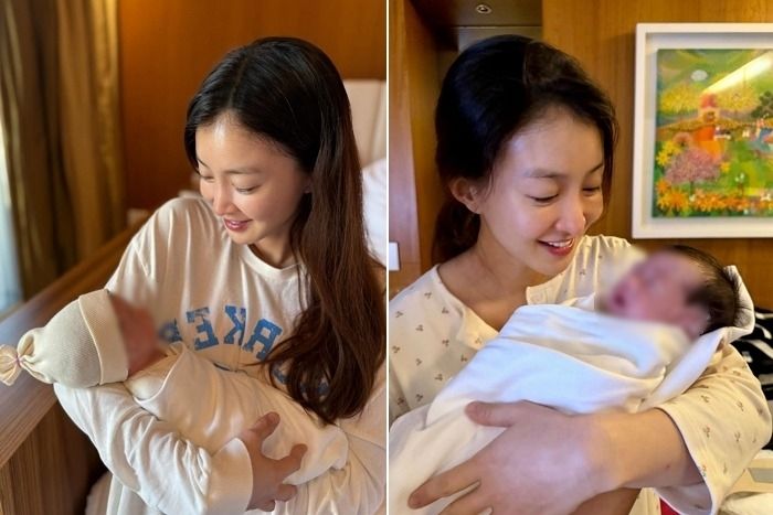 이시영, 이혼 후 얻은 둘째 딸 안고 활짝... “하루 종일 웃음 나와”