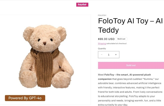 “AI 곰인형이 아이에게 성적 대화를?”... 미국서 나온 충격 폭로, 판매 전면 중단됐다