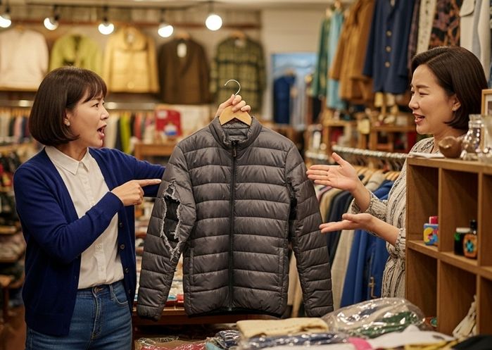 1년 전 구매한 1만원짜리 옷, ‘하자’ 주장한 고객... 셀프 수선 흔적에 눈살