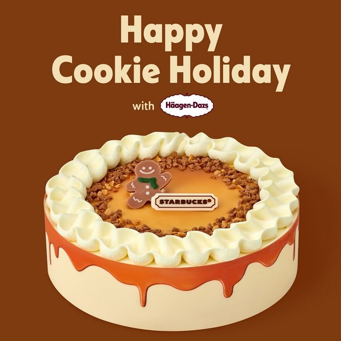 하겐다즈와 스타벅스의 특별한 협업... 시즌 한정 ‘쿠키 크럼블 아이스크림 케이크’ 출시