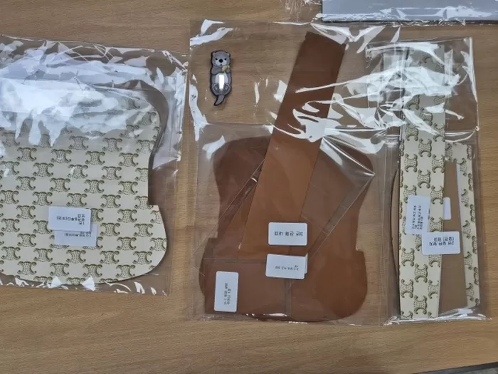 지식재산처 상표경찰이 압수한 짝퉁 명품 원단. 사진 제공=지식재산처