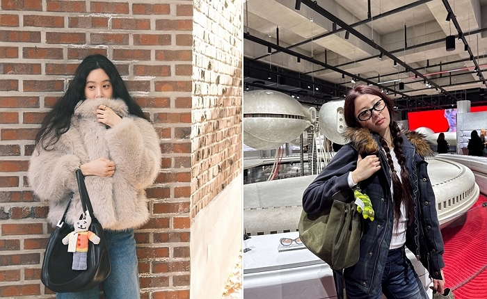 (좌) 정려원, (우) 르세라핌 허윤진 / Instagram 'yoanaloves', 'jenaissante'