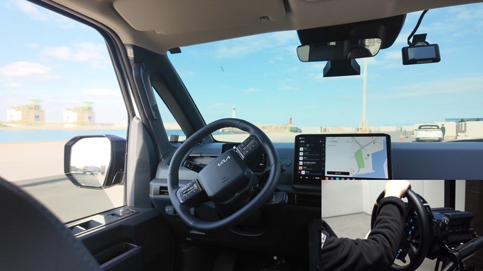 사진3) 기아, 국내 최초 일반 도로 원격 운전 실증 시연 성공.JPG