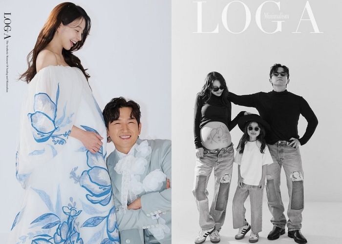 이민우, 6살 딸·아내와 만삭 화보... “우리의 첫 가족사진”