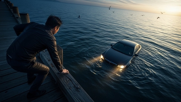 ‘음주 운전’하다 바다로 추락한 40대 남성... 창문으로 탈출해 도망