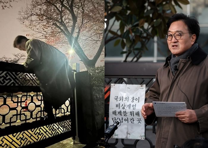 국회 담 넘었던 우원식 의장, ‘계엄’ 1주년 맞아 시민들 이끌고 ‘다크투어’ 진행