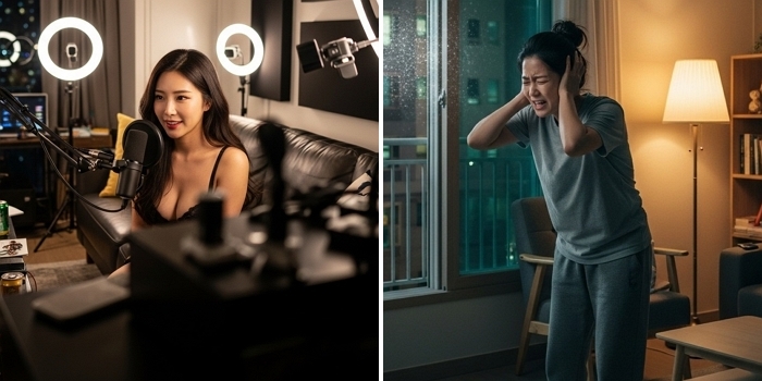 “앙앙거리는 소리 역겹고 토 나와”... 아파트서 성인방송·발소리 소음 BJ에 누리꾼 공분