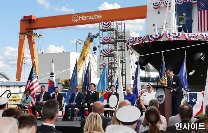 기념사를 하고 있는 김동관 한화그룹 부회장 / 사진제공=한화그룹