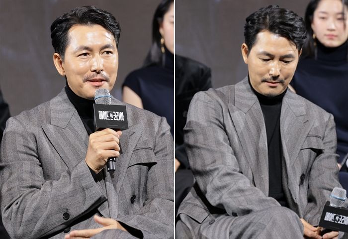 “질문 의도는 알지만”... 정우성, ‘혼외자’ 논란 후 첫 제작발표회서 정중히 선 그었다