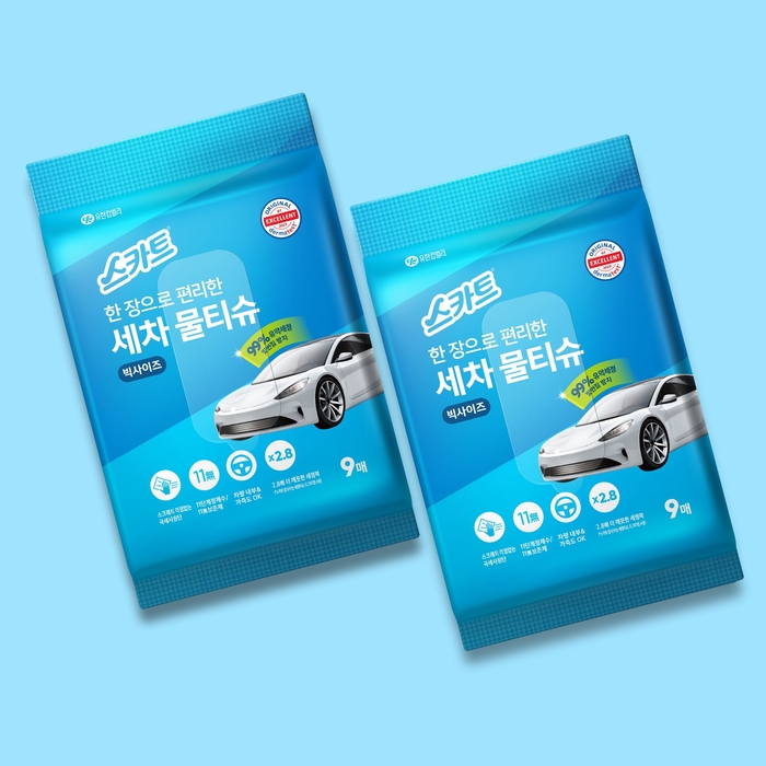 스카트 한장으로 편리한 세차물티슈.jpg