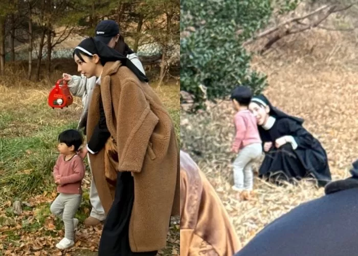 카리나, 얼굴만큼 예쁜 마음씨... 아역배우에 난로 양보하고 어부바도, 미담 나와