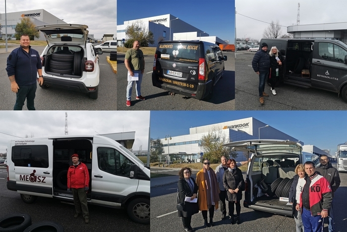 한국타이어 헝가리공장, 올해 130개 기관에 타이어 기부... ESG 가치 확산