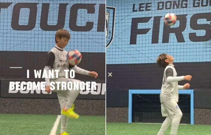 이동국 아들 대박이, 긴 팔다리로 ‘국가대표 DNA’ 인증... 유소년 축구단 열중