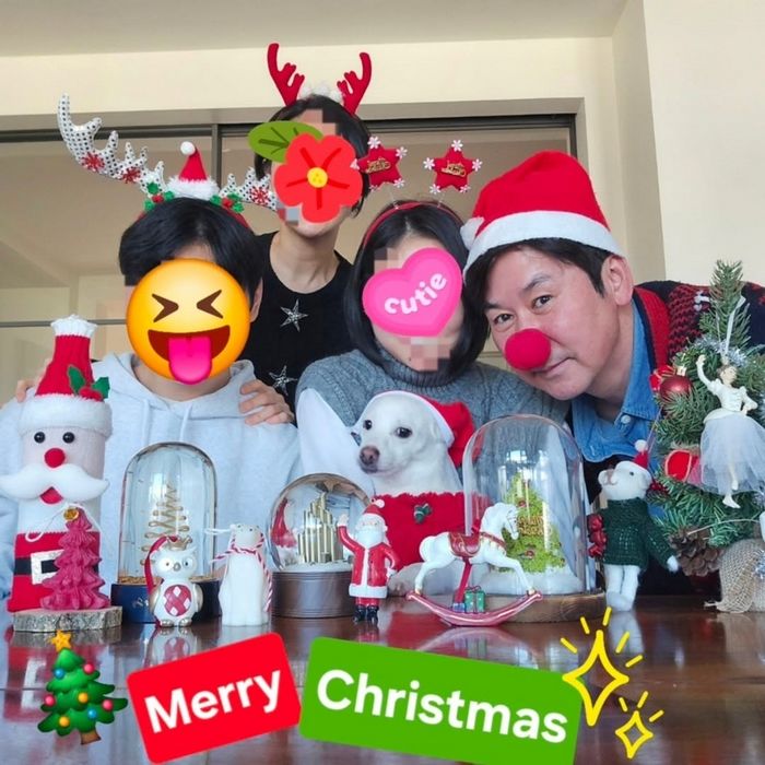 “아빠 또 홍인종 됐쥬?”... 가족과 보낸 크리스마스, 와인 마시고 ‘홍당무’ 된 신동엽
