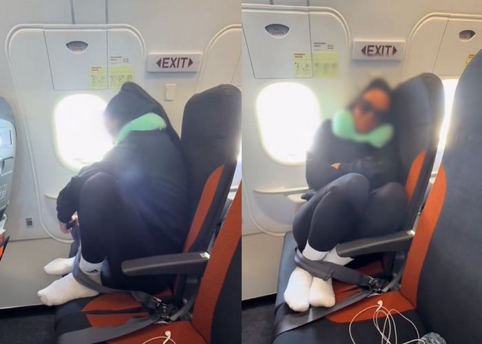 이코노미석 ‘기내 수면 챌린지’ 인증에 경고...“급사로 이어질 가능성”