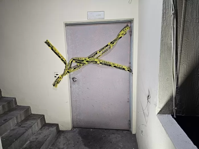 창원 흉기 살인사건 발생한 모텔 현장 / 뉴스1