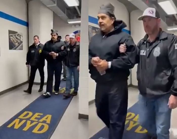 “좋은 밤, 해피 뉴이어” 마두로, 체포 후 끌려가면서도 여유로운 모습 포착 (영상)