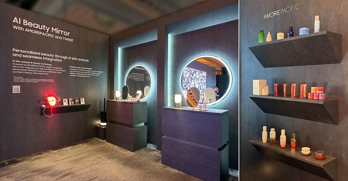 [아모레퍼시픽] CES 2026 현장_삼성전자 AI 뷰티 미러.jpg
