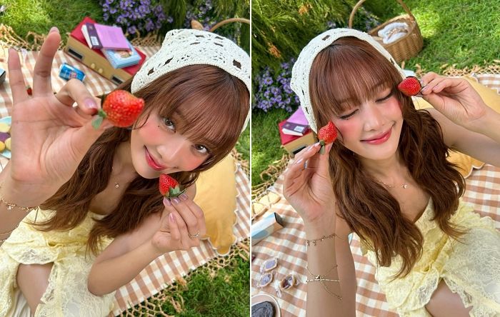 아이들 민니, 동화 찢고 나온 비주얼... ‘피크닉 룩’에 사랑스러움 폭발