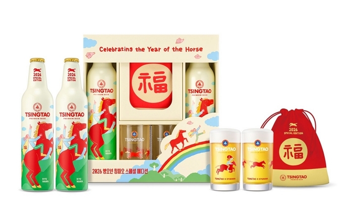 [사진자료] 칭따오, ‘2026년 병오년 복맥 에디션 패키지’ 한정 출시.jpg