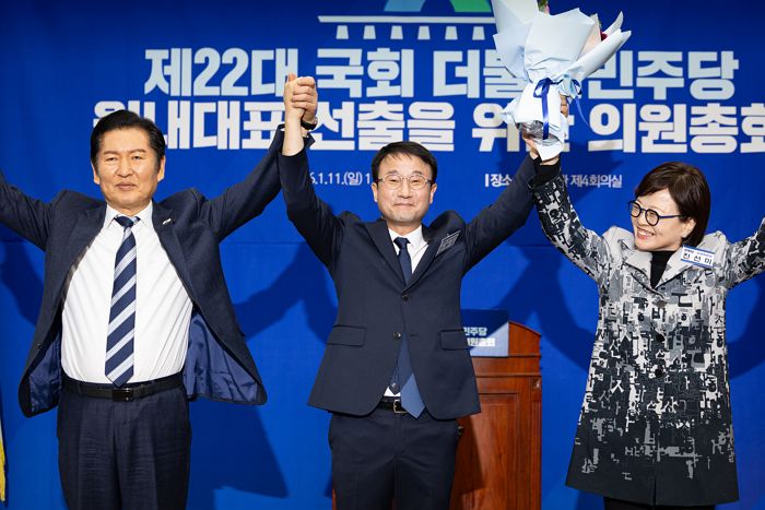 민주당, 원내대표에 ‘3선’ 한병도... 최고위원 강득구·이성윤·문정복 선출