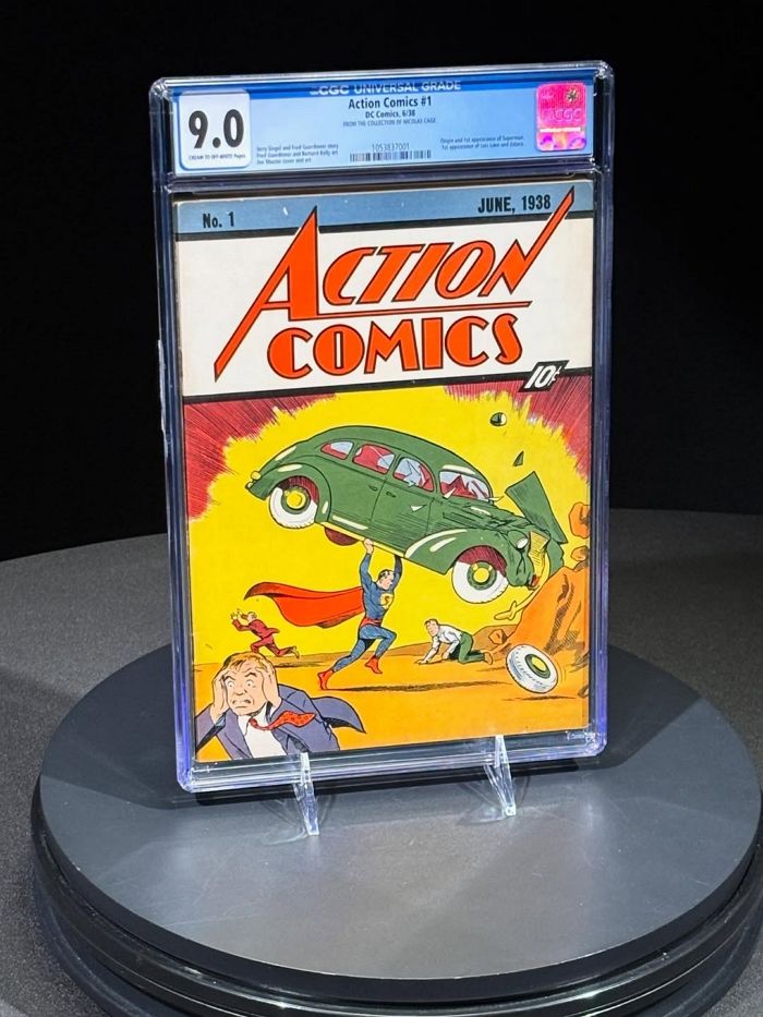 슈퍼맨 1938년 초판 만화책, 역대 최고가 219억원에 판매