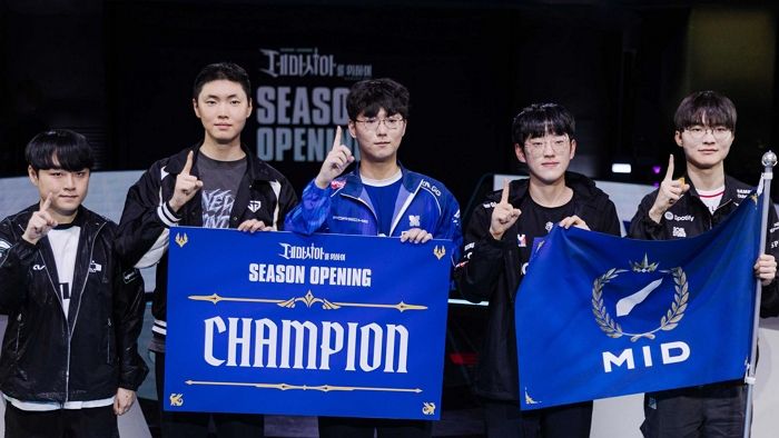 “황족라인 증명했다”... 팀 미드, LoL 시즌 오프닝 2년 연속 ‘챔피언’ 달성