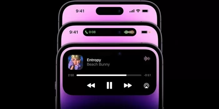 아이폰 14 프로의 다이내믹 아일랜드 / 애플