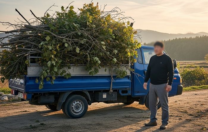 전남 장흥 야적장서 전직 군의원 참변... 화물차서 떨어진 나뭇더미에 깔려 숨져