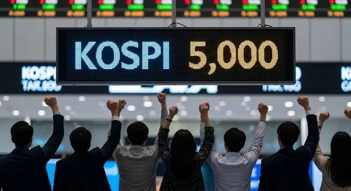 코스피, 사상 첫 5000포인트 돌파