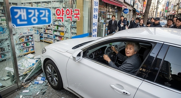 이천서 70대 여성 몰던 승용차 약국 돌진... 사고 이유 봤더니