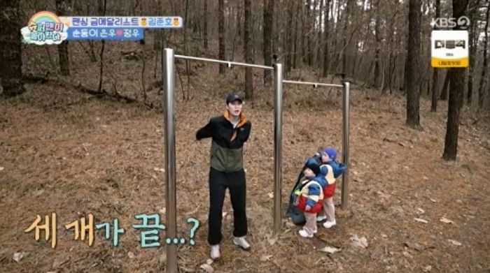 국대 유전자 물려받은 김준호 ‘子 은우’... 남다른 악력에 ‘깜짝’