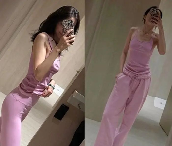 ‘레깅스 여신’ 손나은, 트레이닝복으로 여리한 슬렌더 몸매 인증