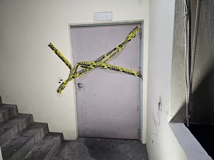 창원 흉기 살인사건 발생한 모텔 현장 / 뉴스1