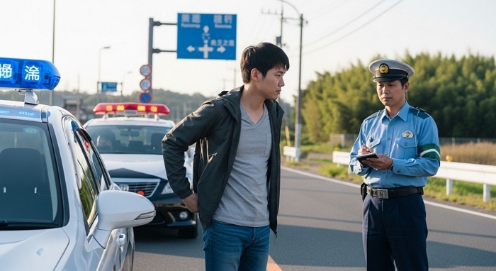 日 여행 중 안전벨트 안 맸다가 ‘무면허’까지 들통... 20대 한국인 남성 체포