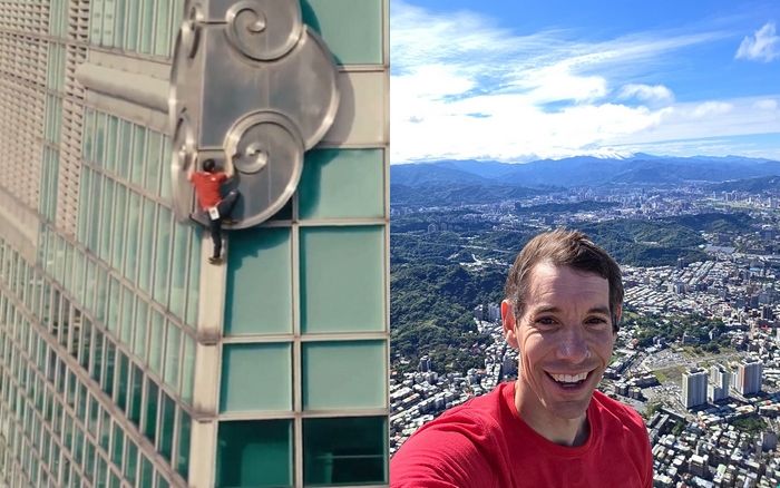 로프 없이 맨몸으로 508m ‘타이베이 101’ 오른 ‘현실판 스파이더맨’, 넷플릭스서 생중계