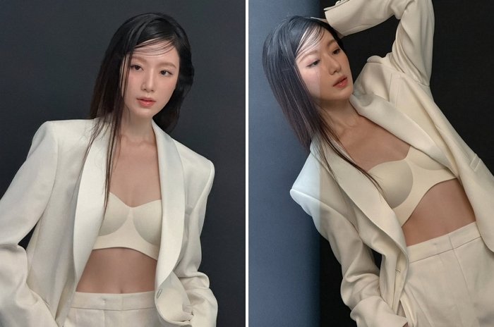 아이들 슈화, 청순 벗고 ‘화이트 수트’로 완성한 고급 섹시...  180도 변신