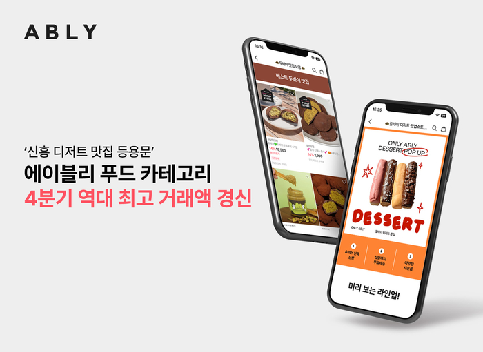 에이블리, 옷만 잘 파는 게 아니었다... 푸드 거래액 '사상 최고치' 경신