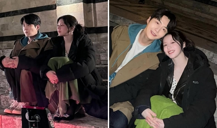 ‘이사통’ 고윤정♥김선호, 코트 함께 덮고 눈웃음... “현실 커플 그 자체”