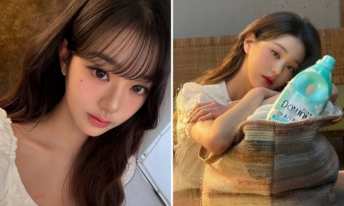 장원영, 햇살 품은 청량 비주얼... 광고 촬영 현장서 ‘청순미 폭발’