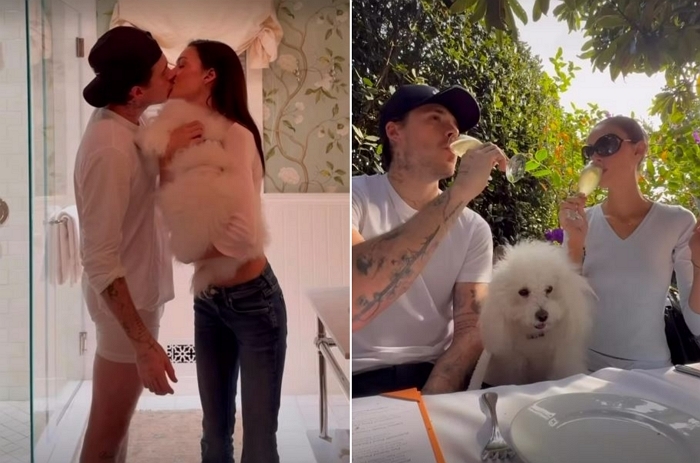 브루클린 베컴, 가족 ‘손절’ 이후 아내와 달콤한 일상 공개