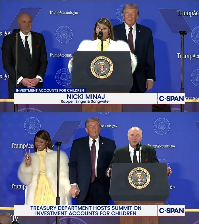 니키 미나즈, 트럼프와 손잡았다... “난 그의 넘버원 팬” 공개 지지