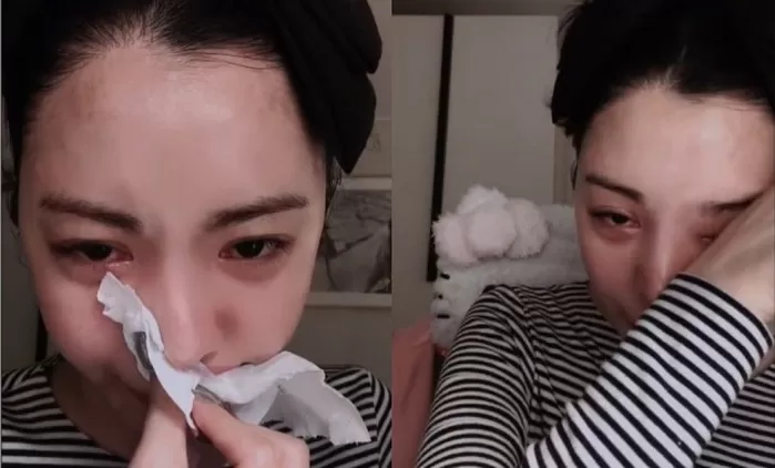 리지, SNS 라이브서 우울감 토로하며 오열... “살기 너무 힘들어”