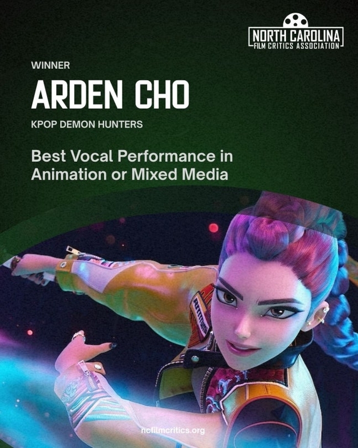 ‘루미 본체’ 아덴 조, ‘케데헌’으로 NCFCA ‘최우수 보컬 퍼포먼스’ 수상