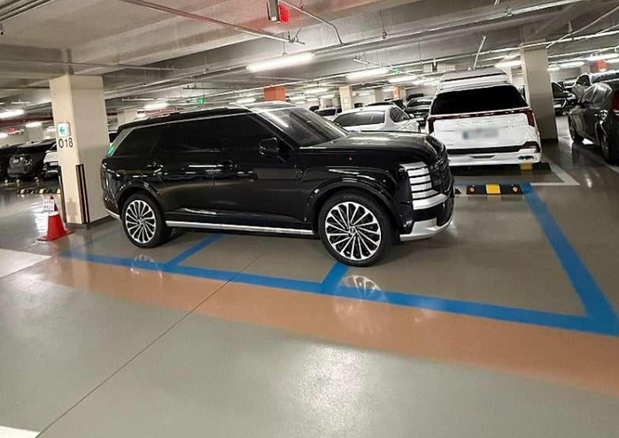 “AI 합성인 줄”... 경차 주차면 3칸 차지한 팰리세이드 ‘뭇매’