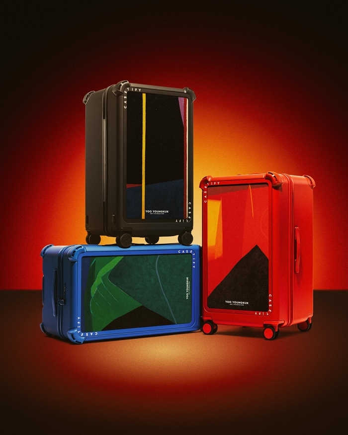 “캐리어에 담긴 붉은 산과 푸른 태양” 케이스티파이, 유영국 화백과 협업... ‘아트 트래블 컬렉션’ 출시