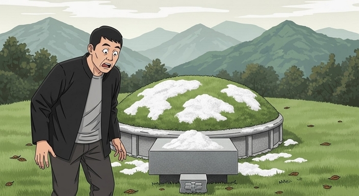 “누가 조상 묘 위에 굵은소금 뿌려 놨다”... 옥천서 묘 11기 피해 입어