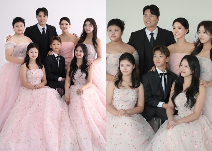 이동국♥이수진, 결혼 20주년 가족사진... 훌쩍 커버린 5남매 미모 ‘감탄’