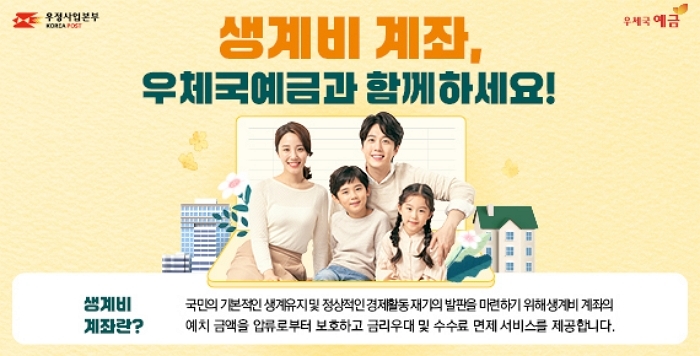 재산 압류되도 생활비 250만원 보호 받는다... 우체국, ‘생계비 계좌’ 출시